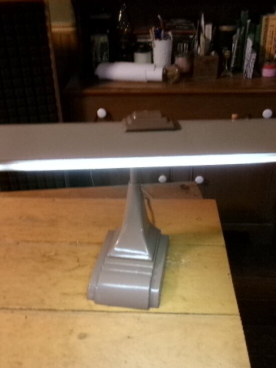 unique vintage Other - MCM art speciality co desk lamp goose neck metalware fluorescent brown 18w top